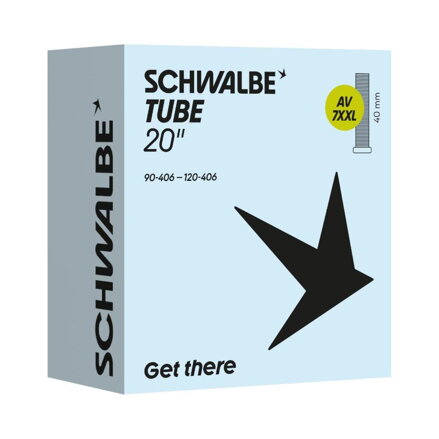 SCHWALBE Duša AV7XXL (90/120-406) 20x3.50–4.75 AV 40mm 310g