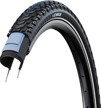SCHWALBE Plášť MARATHON MONDIAL 28x1.60 (42-622) 67EPI 720g STANDARD RaceGuard Addix Green reflex