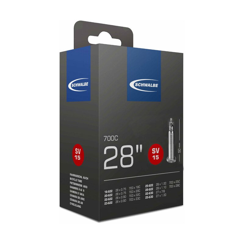 SCHWALBE Cameră SV15 700x18/28C FV 50mm (18/28-622) 105g 