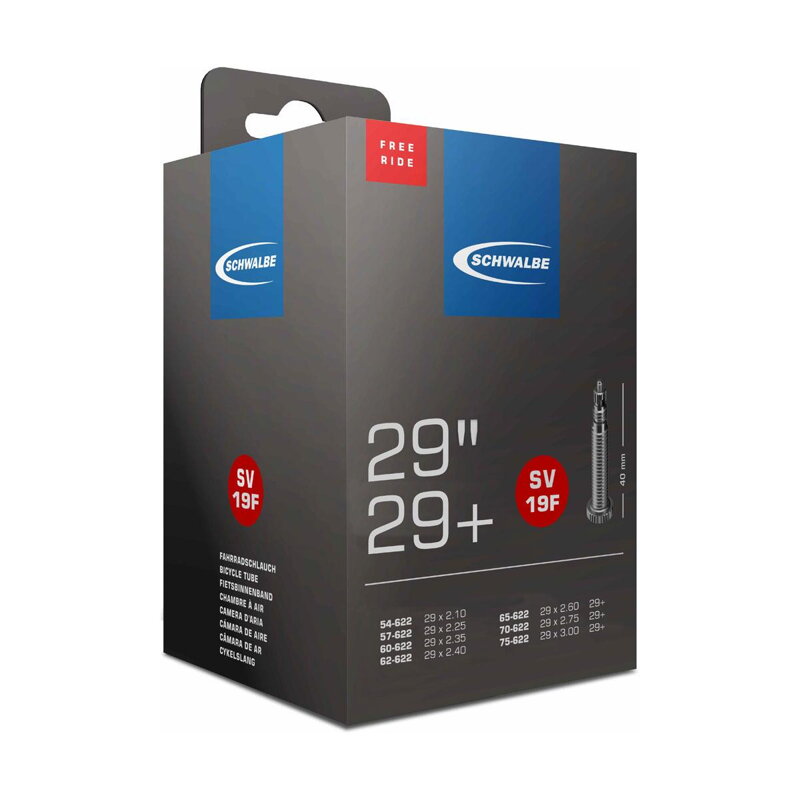SCHWALBE Cameră SV19F 29x2.10/3.00 FV 40mm (54/75-622) 215g Freeride 