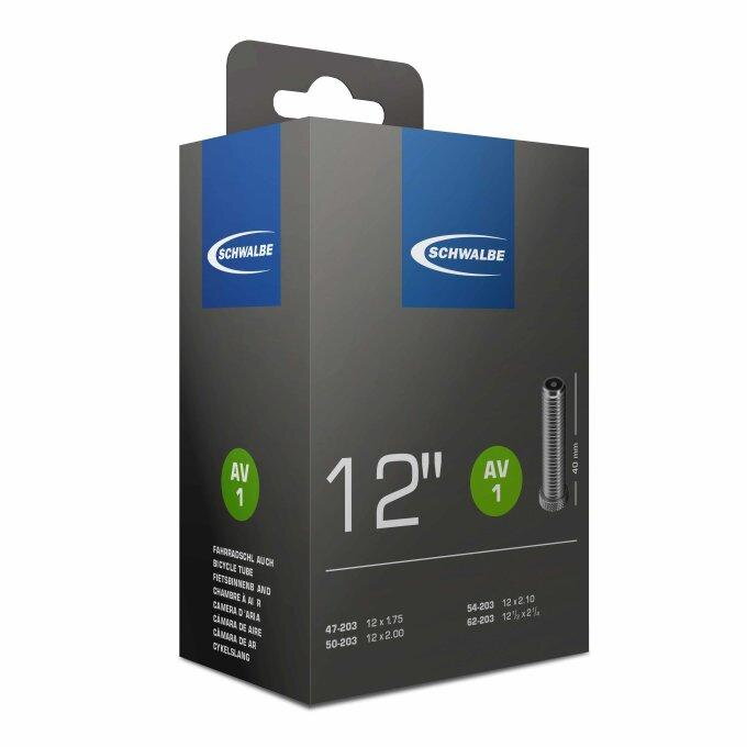 SCHWALBE Cameră AV1 12x1.75/2.10 AV 40mm (47/62-203) 80g 