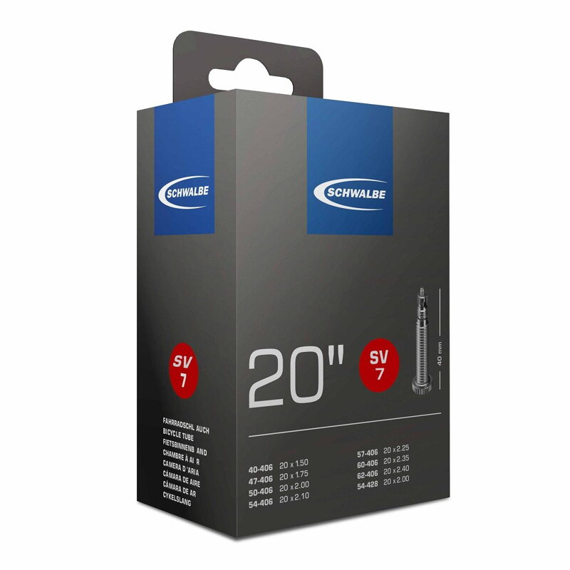 SCHWALBE Cameră SV7 20 40/62-406 EK 40mm 145g 