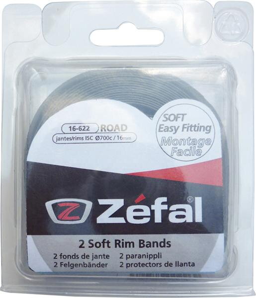 ZÉFAL Bandă de jantă pentru șosea 28/18mm, gri, 2 bucăți 