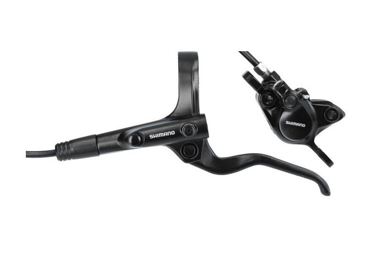 SHIMANO E-MT201 Frână față neagră Post Mount 1000mm furtun + plăcuțe B05S SHIMANO E-MT201 Frână față neagră Post Mount 1000mm furtun + plăcuțe B05S