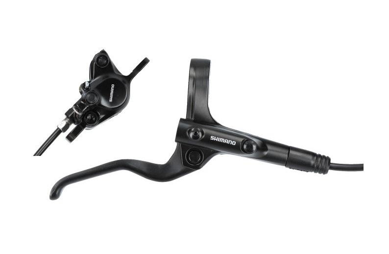SHIMANO E-MT201 Frână spate neagră Post Mount 1700mm furtun + plăcuțe B05S SHIMANO E-MT201 Frână spate neagră Post Mount 1700mm furtun + plăcuțe B05S