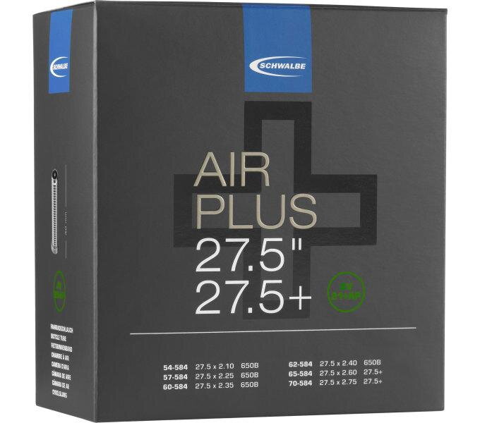 SCHWALBE Cameră AIR PLUS AV21+AP 27.5x2.10/3.00 AV(54/70-584) 40mm 400g 