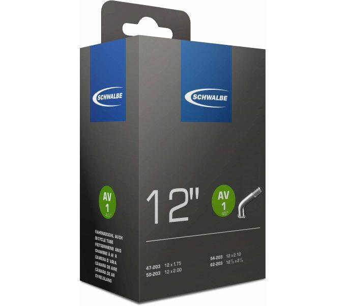 SCHWALBE Cameră AV1 45° 12x1.75/2.10 AV 40mm 45° (47/62-203) 80g 