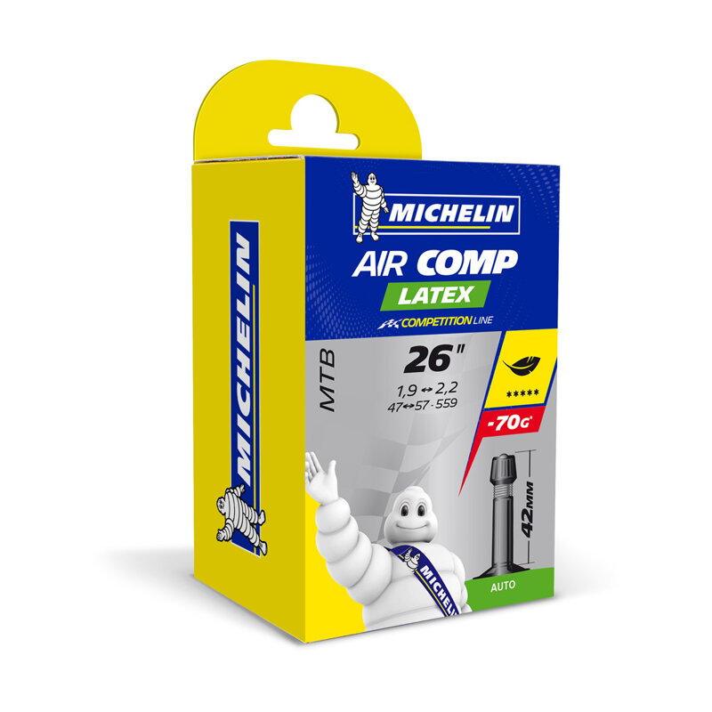 MICHELIN Cameră C4 26x1.75/2.25 (47/57-559) AV 40mm 132g Latex 