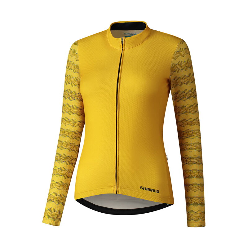 SHIMANO Tricou damă KAEDE PRINTED LONG galben SHIMANO Tricou damă KAEDE PRINTED LONG galben