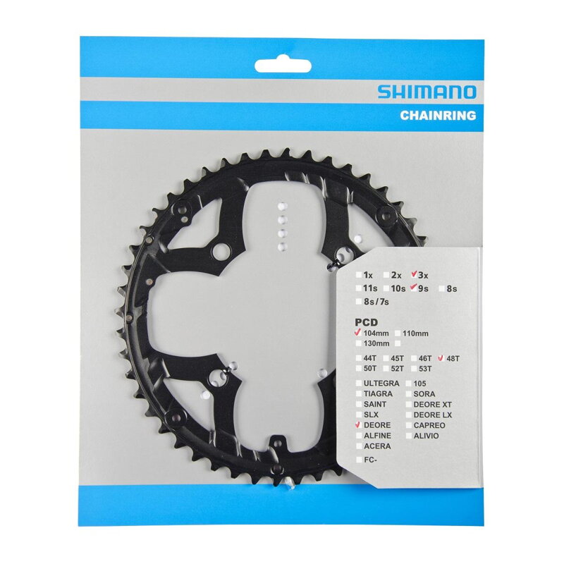SHIMANO FC-M590/FC-M591 Foaie 48 dinți 9 viteze SHIMANO FC-M590/FC-M591 Foaie 48 dinți 9 viteze