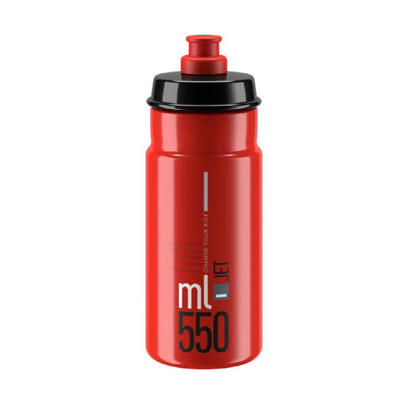 ELITE Bidon JET 550 roșu logo gri 