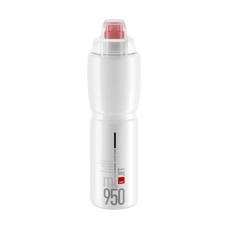 ELITE Bidon JET PLUS 950 transparent, logo roșu 