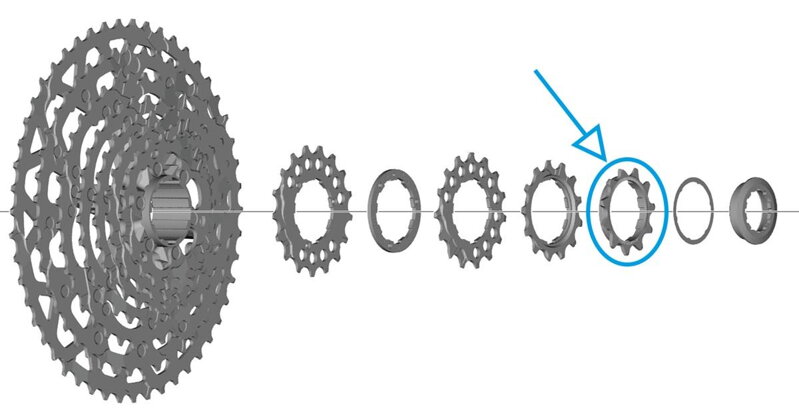 SHIMANO CS-LG700 Pinion cu 11 dinți pentru SHIMANO CS-LG700 Pinion cu 11 dinți pentru