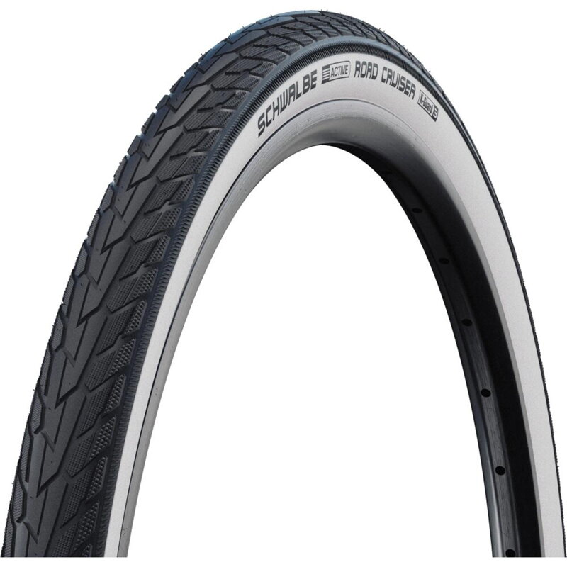 SCHWALBE Anvelopă ROAD CRUISER (47-559) 26x1.75 Active 50EPI K-Guard 720g Flanc alb Green SCHWALBE Anvelopă ROAD CRUISER (47-559) 26x1.75 Active 50EPI K-Guard 720g Flanc alb Green