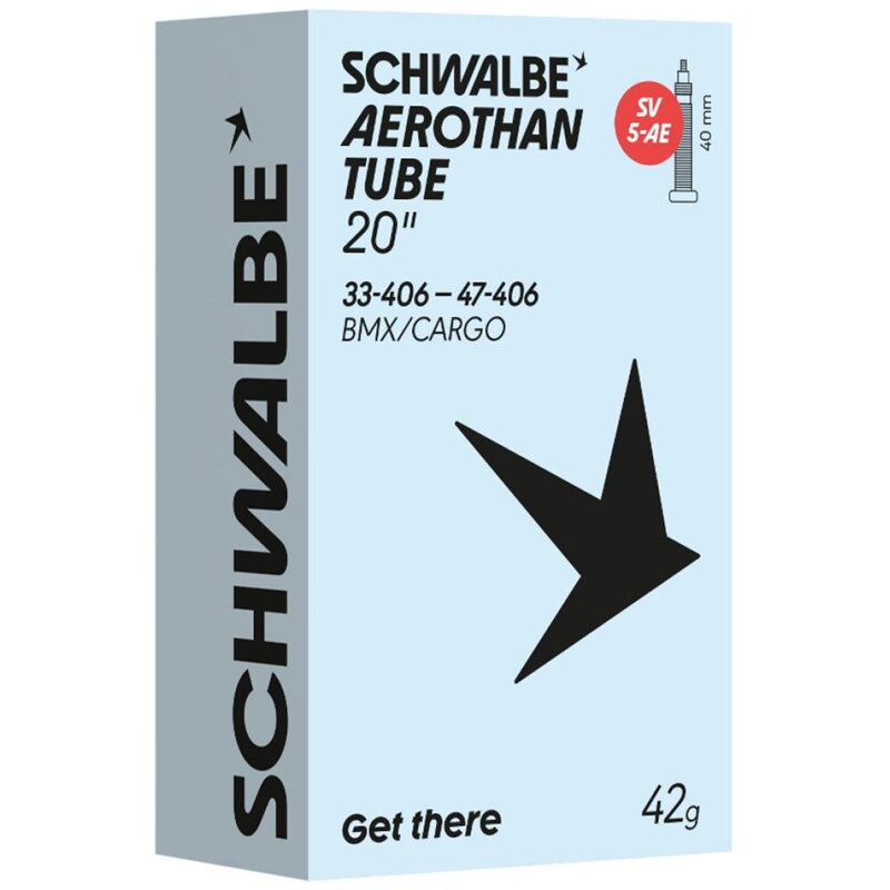SCHWALBE Duša AEROTHAN TUBE SV5-AE (33/47-406) FV 40mm 42g TPU
