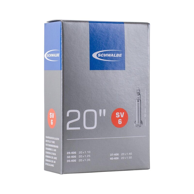 SCHWALBE Cameră SV6 20x1.1/1.50 FV 40mm (28/40-406) 95g 
