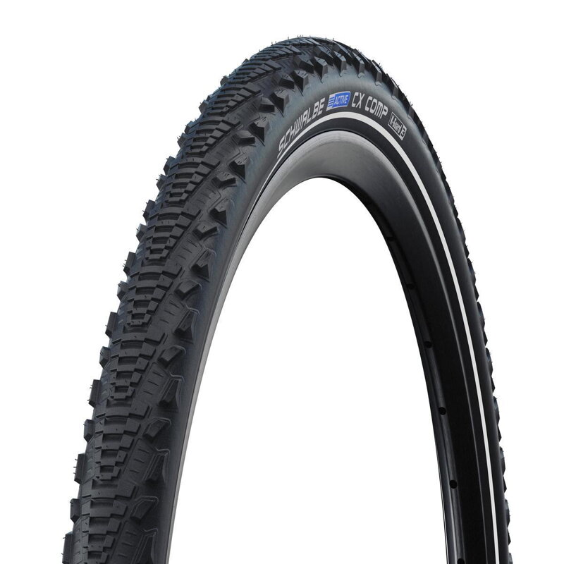 SCHWALBE Anvelopă CX COMP (47-507) 24x1.75 Active 50EPI K-Guard 525g Negru reflex 