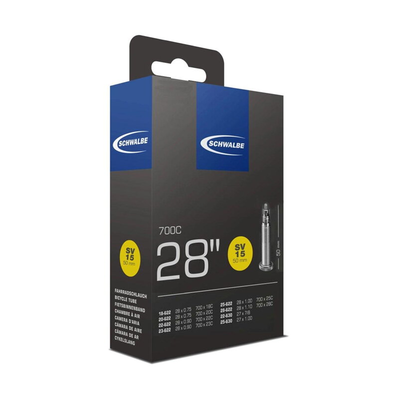 SCHWALBE Cameră SV15 700x18/28C FV 50mm (18/28-622) 105g 