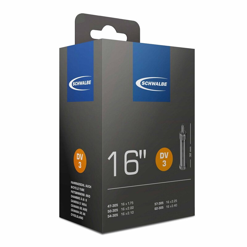 SCHWALBE Cameră DV3 16 47/62-305 EK 32mm 115g 