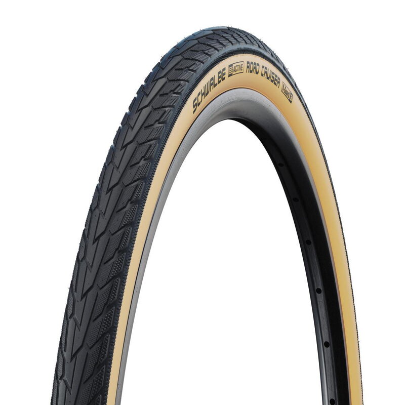 SCHWALBE Anvelopă ROAD CRUISER (47-559) 26x1.75 Active 50EPI K-Guard 720g GumWall Verde 