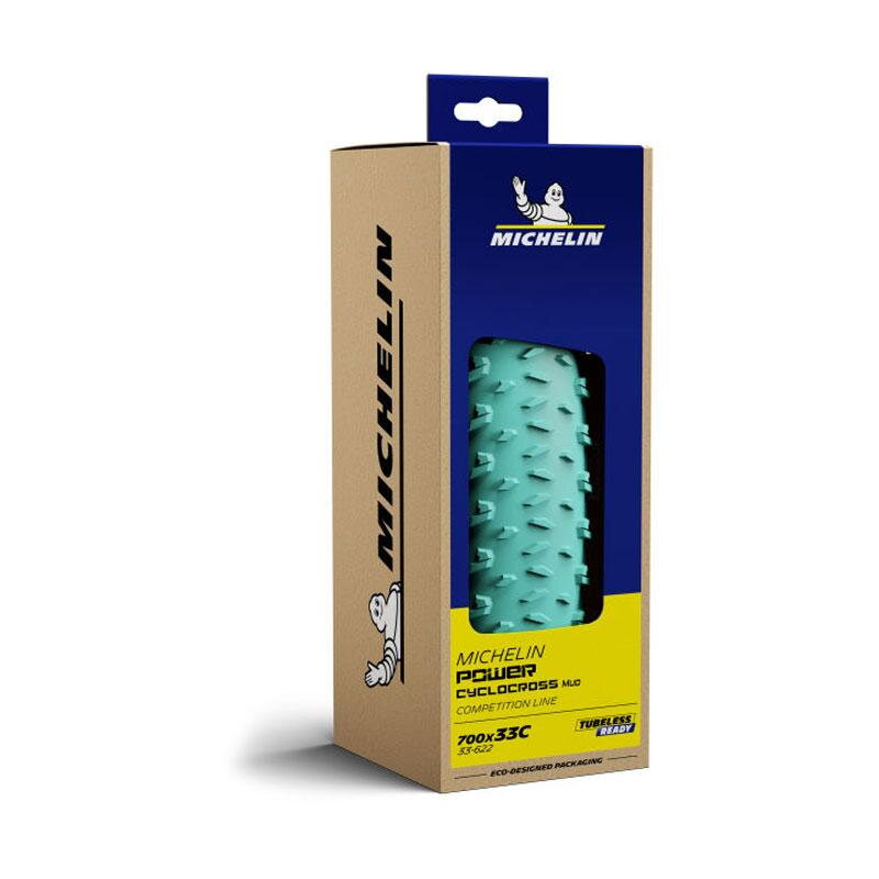 MICHELIN Anvelopă POWER Cyclocross MUD 700x33C (33-622) 390g 3x120TPI TLR negru/verde 