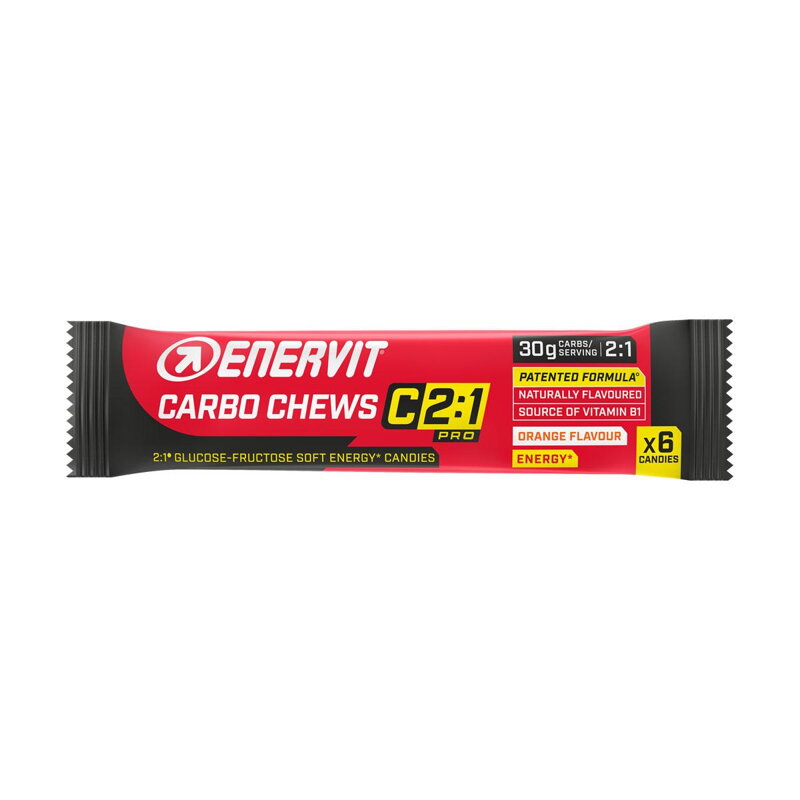 ENERVIT Caramele CARBO CHEWS C2:1 portocală 6buc 